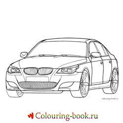 Раскраска Автомашина BMW M5 (E60)