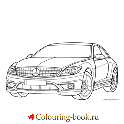 Раскраска Автомашина Mercedes-Benz CL-Class