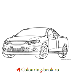 Раскраска Автомашина Ford FG Falcon