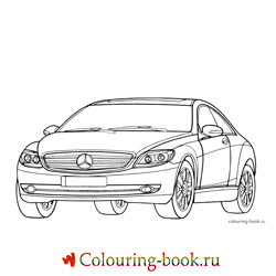 Раскраска Автомашина Mercedes CL-Class W216