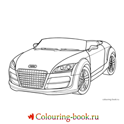 Раскраска Легковой автомобиль Audi TT