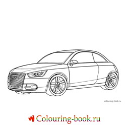 Раскраска Автомашина Audi Metroproject quattro