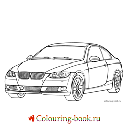 Раскраска Автомашина BMW 3-series