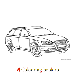 Раскраска Автомашина Audi A6 Allroad quattro