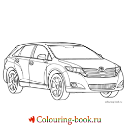 Раскраска Легковая автомашина Toyota Venza