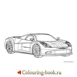 Раскраска Спорткар Chrysler ME Four-Twelve