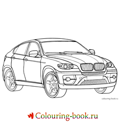 Раскраска Автомашина BMW X6