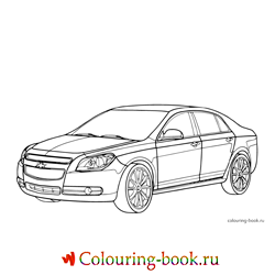 Раскраска Автомашина Chevrolet Malibu LTZ