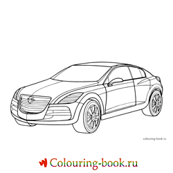 Раскраска Легковой автомобиль Opel Insignia