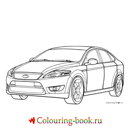 Раскраска Автомашина Ford Mondeo