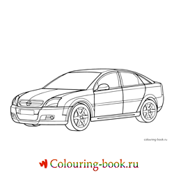 Раскраска Легковой автомобиль Opel Vectra