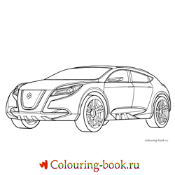 Раскраска Автомобиль Suzuki Kizashi