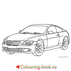 Раскраска Автомобиль BMW 6-series