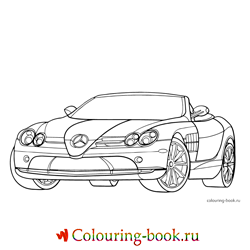 Раскраска Автомашина Mercedes SLR McLaren