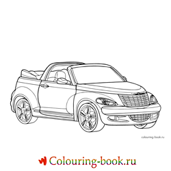 Раскраска Автомашина Chrysler PT Cruiser