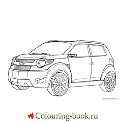 Раскраска Легковая автомашина Chevrolet Trax