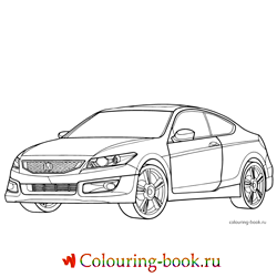 Раскраска Автомашина Honda Accord Coupe