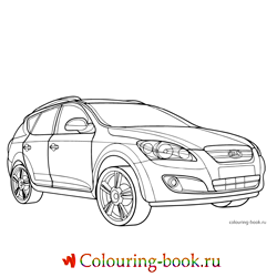 Раскраска Автомашина KIA Ceed Sporty Wagon