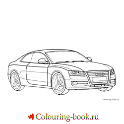 Раскраска Легковая автомашина Audi A5