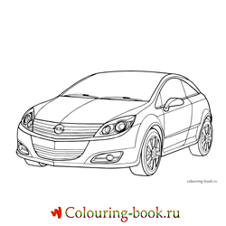 Раскраска Автомашина Opel Astra GTC