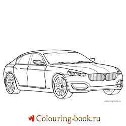 Раскраска Спорткар BMW CS