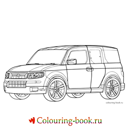 Раскраска Автомобиль Honda Element SC